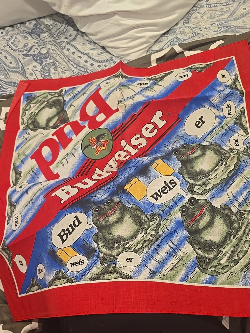 Vintage Red Budweiser Bandana